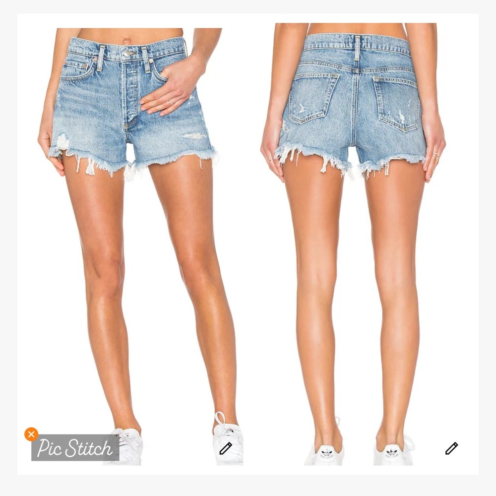 Agolde Parker Vintage Cut Off Jean Shorts Swap Meet